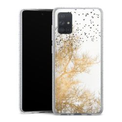 Silicone Glitter Case silver glitter