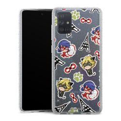 Silicone Glitter Case silver glitter