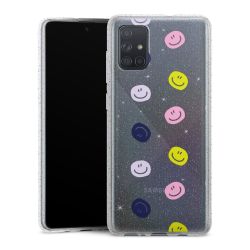 Silicone Glitter Case silver glitter