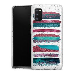 Silicone Glitter Case silver glitter