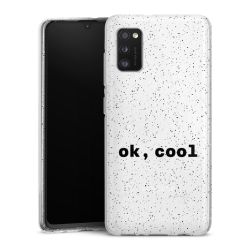 Silicone Glitter Case silver glitter