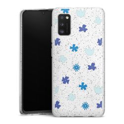 Silicone Glitter Case silver glitter