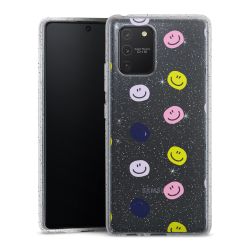 Silicone Glitter Case silver glitter