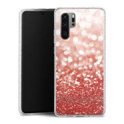 Silicone Glitter Case silver glitter