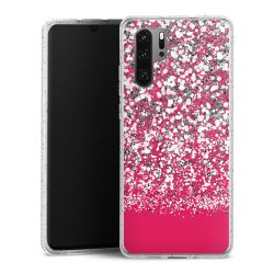 Silicone Glitter Case silver glitter