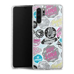 Silicone Glitter Case silver glitter