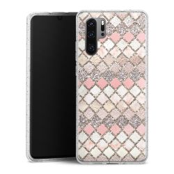 Silicone Glitter Case silver glitter