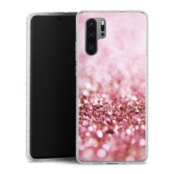 Silicone Glitter Case silver glitter