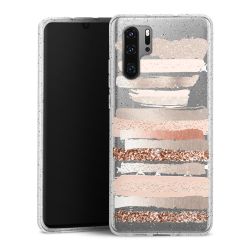 Silicone Glitter Case silver glitter