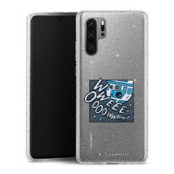 Silicone Glitter Case silver glitter