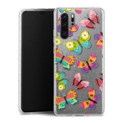 Silicone Glitter Case silver glitter