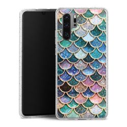 Silicone Glitter Case silver glitter