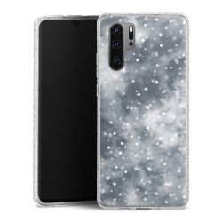 Silicone Glitter Case silver glitter