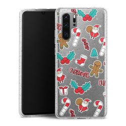 Silicone Glitter Case silver glitter