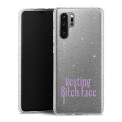 Silicone Glitter Case silver glitter