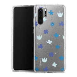 Silicone Glitter Case silver glitter