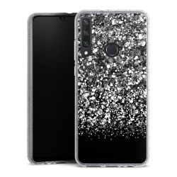 Silicone Glitter Case silver glitter