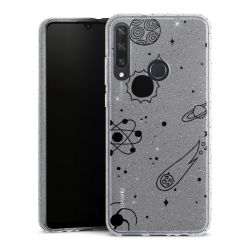 Silicone Glitter Case silver glitter