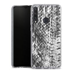 Silicone Glitter Case silver glitter