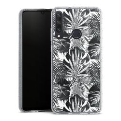 Silicone Glitter Case silver glitter