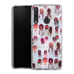 Silicone Glitter Case silver glitter