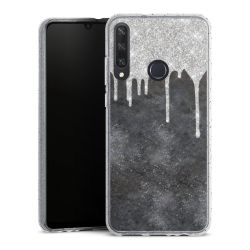 Silicone Glitter Case silver glitter