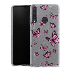 Silicone Glitter Case silver glitter