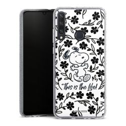 Silicone Glitter Case silver glitter