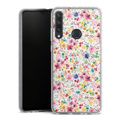 Silicone Glitter Case silver glitter