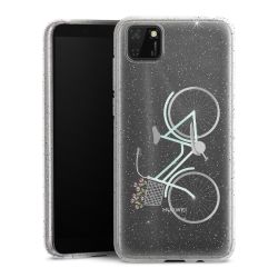 Silicone Glitter Case silver glitter