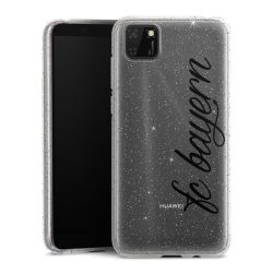 Silicone Glitter Case silver glitter