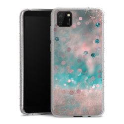 Silicone Glitter Case silver glitter