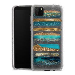 Silicone Glitter Case silver glitter