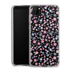 Silicone Glitter Case silver glitter