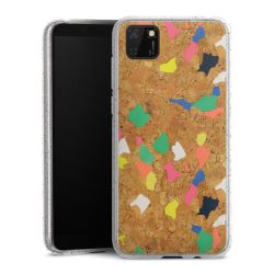 Silicone Glitter Case silver glitter