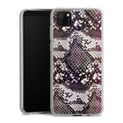 Silicone Glitter Case silver glitter