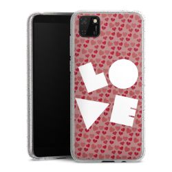 Silicone Glitter Case silver glitter