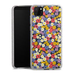 Silicone Glitter Case silver glitter