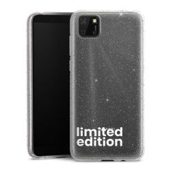 Silicone Glitter Case silver glitter