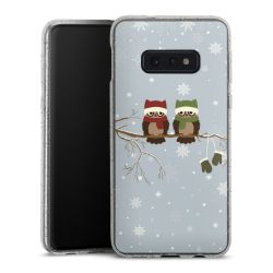 Silicone Glitter Case silver glitter