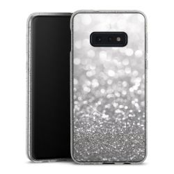 Silicone Glitter Case silver glitter