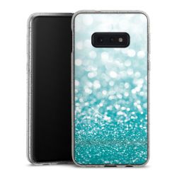 Silicone Glitter Case silver glitter