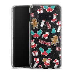 Silicone Glitter Case silver glitter