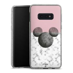 Silicone Glitter Case silver glitter