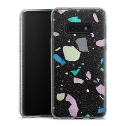 Silicone Glitter Case silver glitter