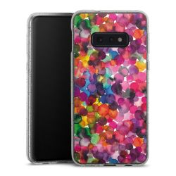 Silicone Glitter Case silver glitter