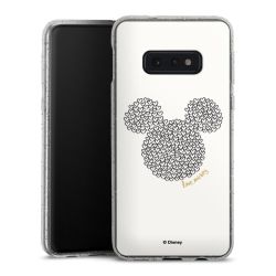 Silicone Glitter Case silver glitter