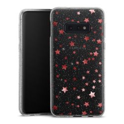 Silicone Glitter Case silver glitter