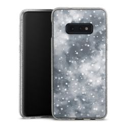 Silicone Glitter Case silver glitter