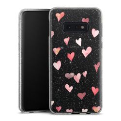 Silicone Glitter Case silver glitter